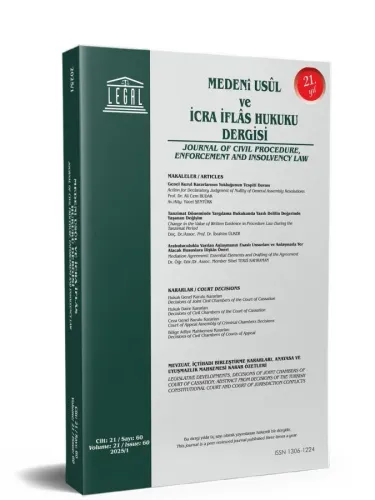 Legal Medeni Usul ve İcra İflas Hukuku Dergisi 2026 Yılı Aboneliği (3 Sayı)