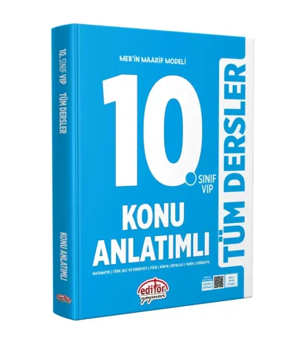 Editör 10. Sınıf VIP Tüm Dersler Konu Anlatımlı 2026