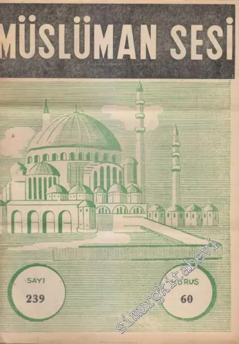 Müslüman Sesi - Sayı: 239, 1 Mayıs 1963