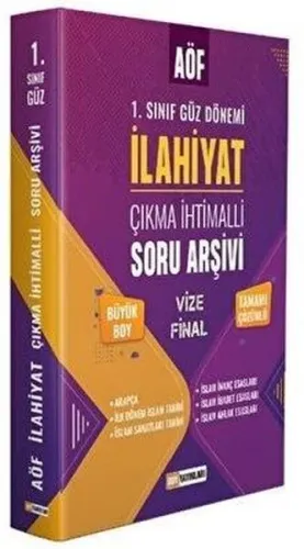 2023 AÖF İlahiyat 1. Sınıf Güz Dönemi Çıkmış Soru Arşivi Tamamı Çözümlü