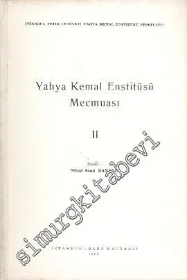 Yahya Kemal Enstitüsü Mecmuası Sayı 2 - Sayı 2       1968
