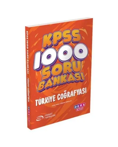 Ders Koçu KPSS Türkiye Coğrafyası 1000 Soru Bankası Çözümlü Ders Koçu Yayınları