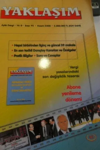 Yaklaşım Aylık Dergi 2000 / 95