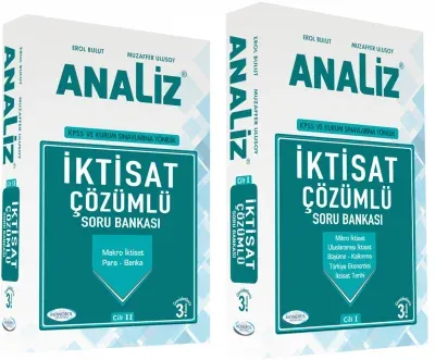 Analiz İktisat Çözümlü Soru Bankası (Cilt 1-2)