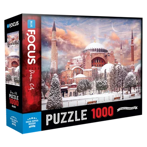 Blue Focus Games 1000 Parça Puzzle Ayasofya Camii