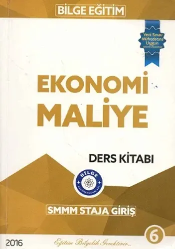 SMMM Staja Başlama / Giriş Konu Anlatımlı Ekonomi Maliye Bilge Eğitim Kurumları