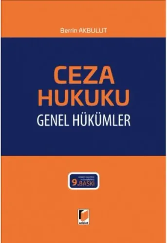 Ceza Hukuku Genel Hükümler