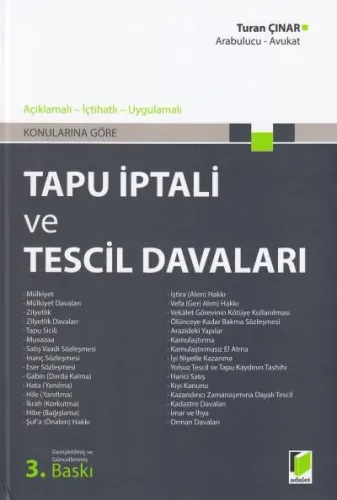 Tapu İptali ve Tescil Davaları