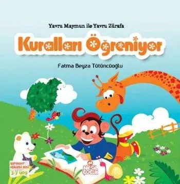 Karakter Eğitim Seti: Yavru Maymun ile Yavru Zürafa Kuralları Öğreniyor