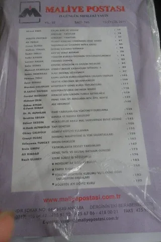 Maliye Postası 2011/745