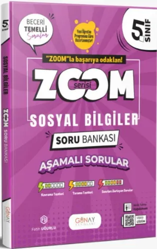 Günay Yayınları 5. Sınıf Sosyal Bilgiler Zoom Soru Bankası