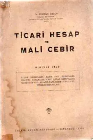 Ticari Hesap ve Mali Cebir
