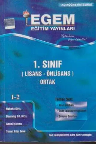 1. Sınıf (Lisans - Önlisans) Ortak I-2