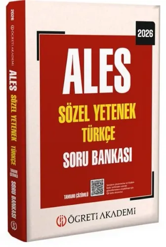 Öğreti Akademi 2026 ALES Sözel Yetenek Türkçe Soru Bankası Çözümlü