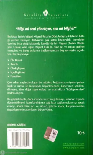 Bağlanmanın Beş Seviyesi Don Miguel Ruiz Kuraldışı %39 indirimli