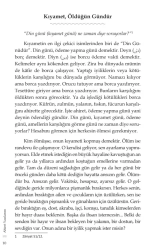 Ahiret Yazılarım