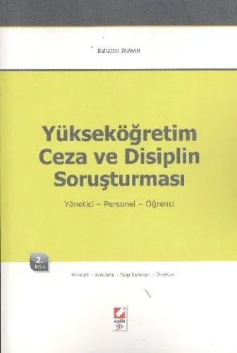 Yükseköğretim Ceza ve Disiplin Soruşturması (Yönetici-Personel-Öğrenci)