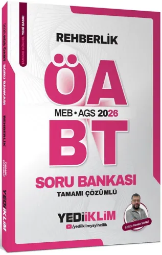 Yediiklim Yayınları 2026 MEB AGS ÖABT Rehberlik Tamamı Çözümlü Soru Ba
