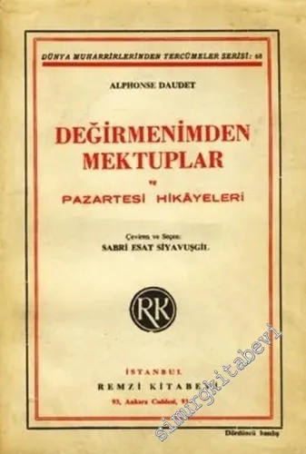 Değirmenimden Mektuplar ve Pazartesi Hikayeleri -        1993