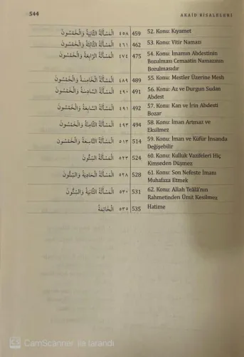 İslam İnancına Dair Beş Temel Eser Akaid Risaleleri Tercümesi