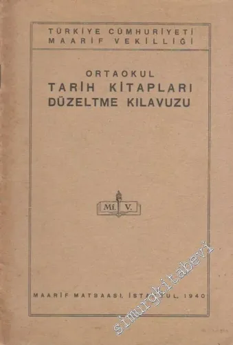 Ortaokul Tarih Kitapları Düzeltme Kılavuzu  -