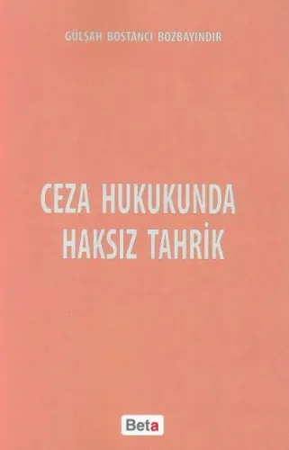 Ceza Hukukunda Haksız Tahrik