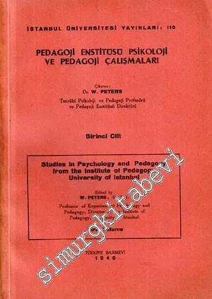 Pedagoji Enstitüsü Psikoloji ve Pedagoji Çalışmaları 1 -