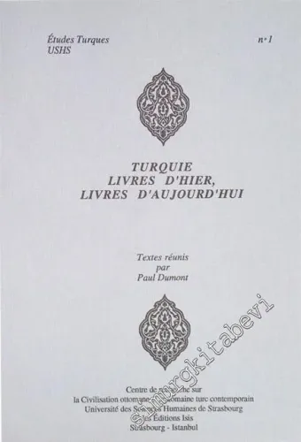 Turquie : Livres d'Hier Livres d'Aujourd'hui -         1992