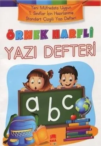 Örnek Harfli Yazı Defteri A4 Ebat Renkli