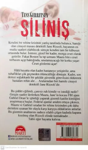 Siliniş Tess Gerritsen Martı Yayınevi