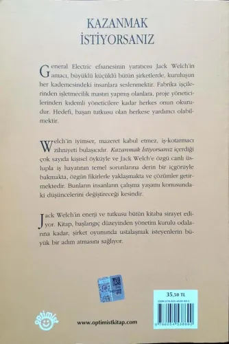 Kazanmak İstiyorsanız Jack Welch - Suzy Welch Optimist Yayınları