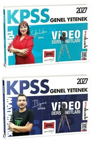 Yargı Yayınları 2027 KPSS Genel Yetenek Video Ders Notları Seti (2 Kit