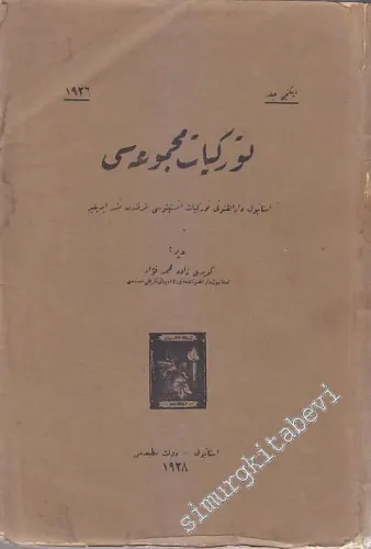 OSMANLICA: Türkiyat Mecmuası - Cilt: 2       1928