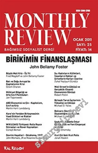 Monthly Review Bağımsız Sosyalist Dergi - Sayı: 25      Ocak