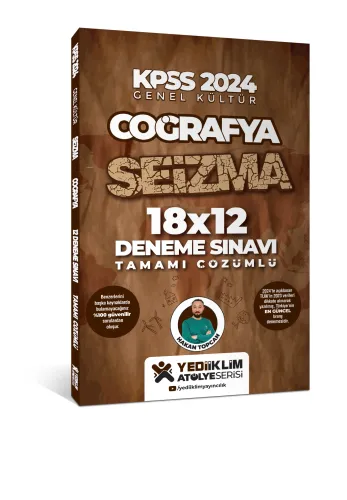 Yediiklim Yayıncılık KPSS Genel Kültür Coğrafya SEİZMA 18X12 Tamamı Çözümlü Deneme Sınavı