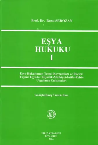 Eşya Hukuku- I