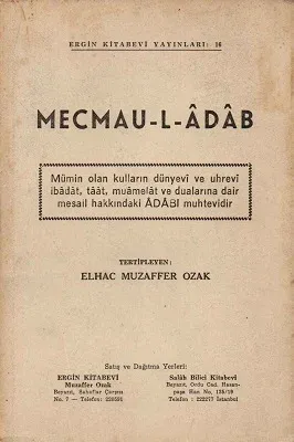 Mecmau-l Adab - 1958 Baskı