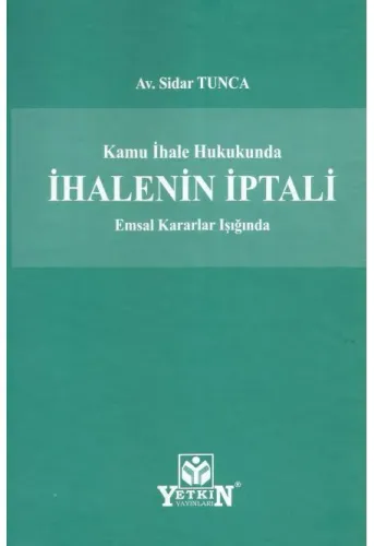 İhalenin İptali