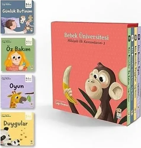 Bebek Üniversitesi Seti 3: Hikayeli İlk Kavramlarım (4 Kitap Takım)