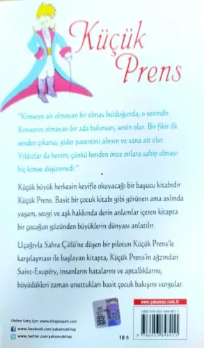 Küçük Prens Antoine De Saint Exupery Yakamoz Yayıncılık