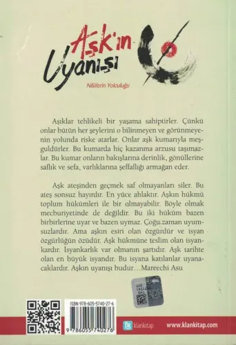 Aşk'ın Uyanışı Nilüferin Yolculuğu - İmzalı İthaflı Mareechi Asu Klan 