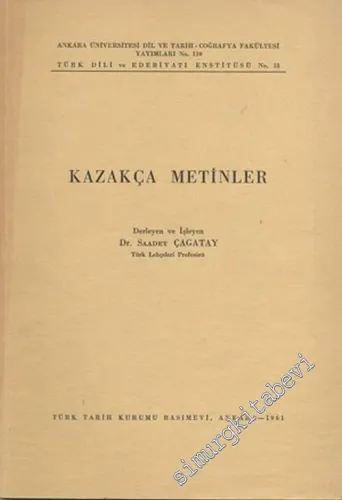Kazakça Metinler -        1961