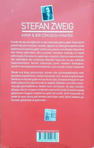 Amok & Bir Çöküşün Hikayesi Stefan Zweig Mavi Çatı Yayınları