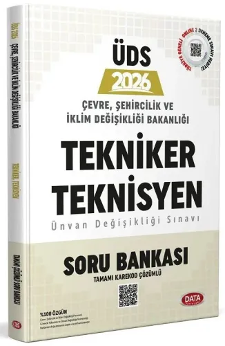 Data Yayınları 2026 Çevre, Şehircilik ve İklim Değişikliği Bakanlığı Tekniker ve Teknisyen Ünvan Değişikliği Sınavı Soru Bankası