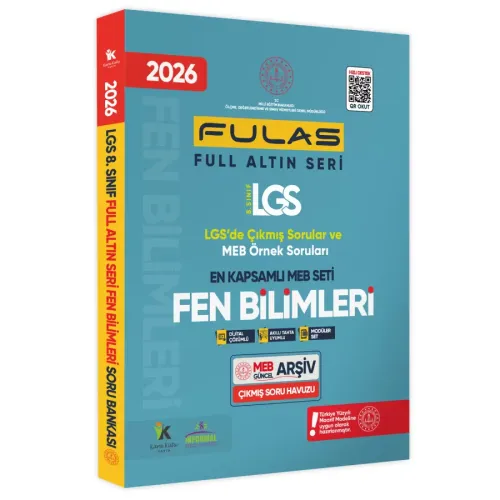 Kara Kutu Yayınları 2026 8.Sınıf Full LGS Altın Seri (FULAS) FEN BİLİM