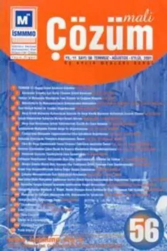 Mali Çözüm 2001 / 56