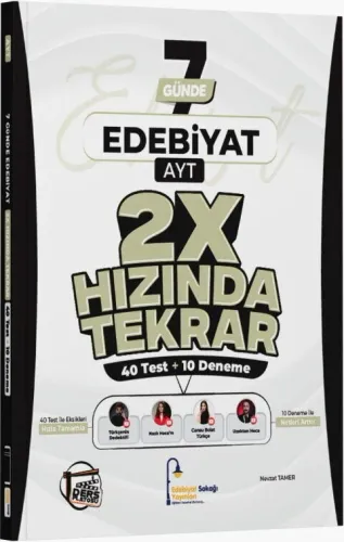 Edebiyat Sokağı AYT Edebiyat Ders Platosu 7 Günde 2X Hızında Tekrar Deneme