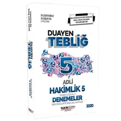 Tebliğ Adli Hakimlik 5 Denemeler