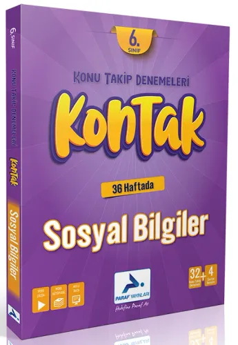 Paraf Yayınları 6. Sınıf Sosyal Bilgiler Kontak Konu Takip Denemeleri