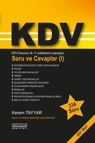 KDV Soru ve Cevaplar